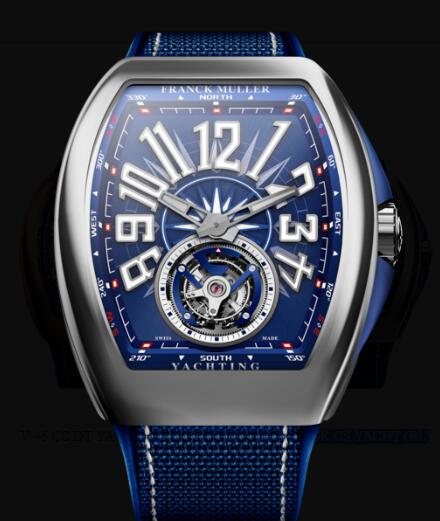 Franck Muller Vanguard Yachting Review Replica Watch Cheap Price V 45 T GR CS YACHT (BL)